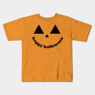 Pumpkin Face Halloween Kids T-Shirt